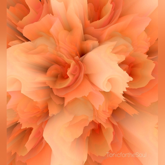 Art Print -Peach blooms - Picture 2 of 2